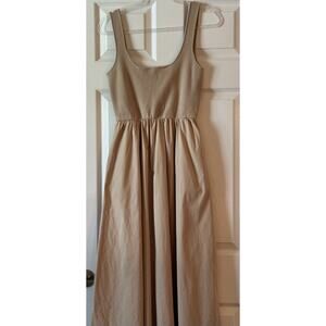 All:Row The Lucinda Midi Dress in Khaki Size L